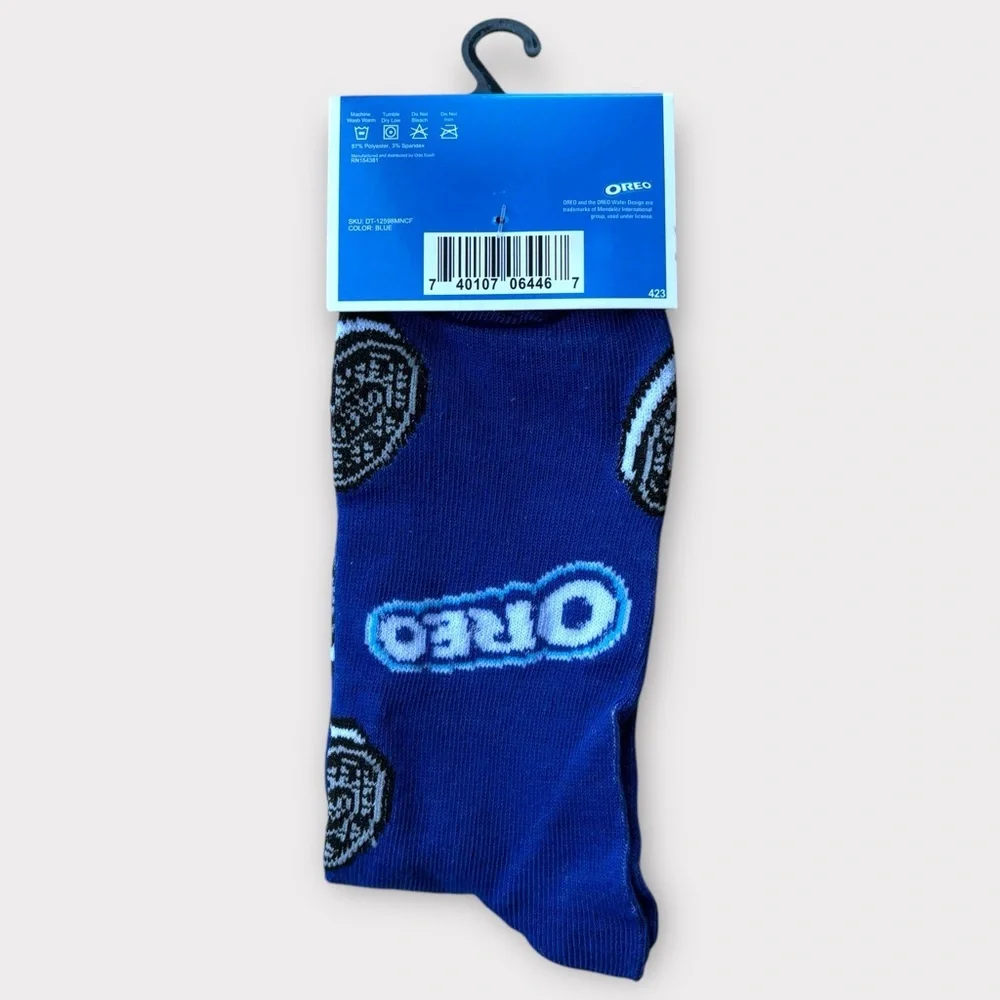 Men’s Novelty Funny Oreo Socks | NWT Oreo Crew Socks | Size Men's 6-12 - Picture 2 of 3